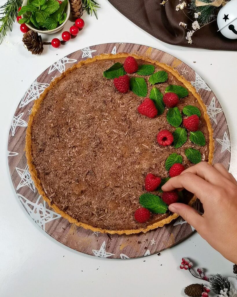 tarte vegana de chocolate
